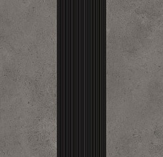 Forbo Sarlon Complete Step 637299 cement medium grey, nose black.jpg фото 1 | FLOORDEALER